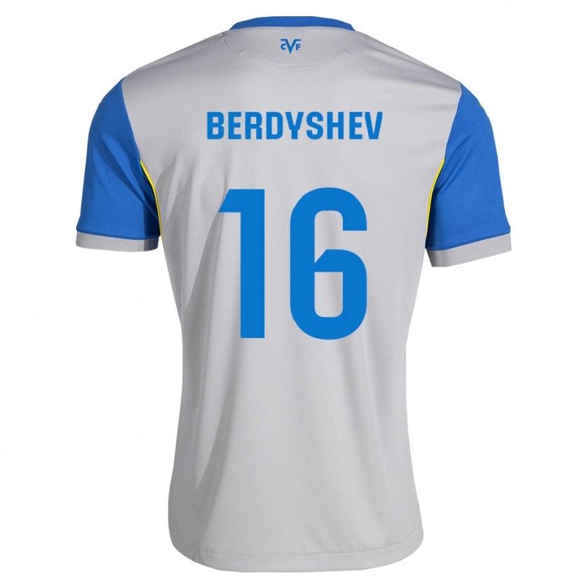 Danxen Kobiety Tikhon Berdyshev #16 Niebieski Szary Wyjazdowa Koszulka 2026/27 Koszulki Klubowe