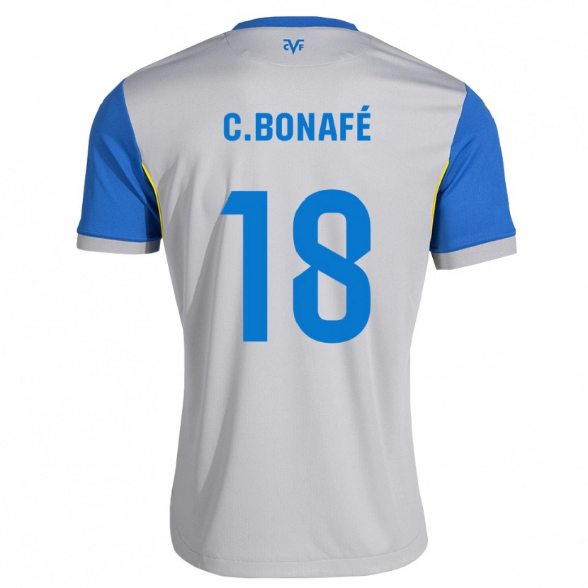 Danxen Kobiety César Bonafé #18 Niebieski Szary Wyjazdowa Koszulka 2026/27 Koszulki Klubowe