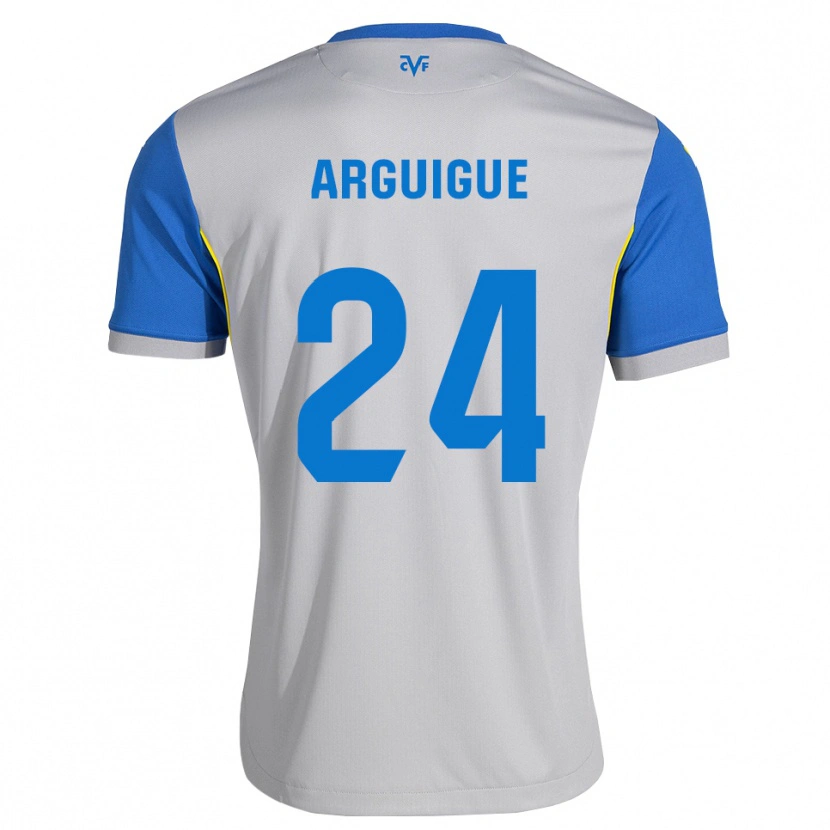 Danxen Kobiety Ayman Arguigue #24 Niebieski Szary Wyjazdowa Koszulka 2026/27 Koszulki Klubowe