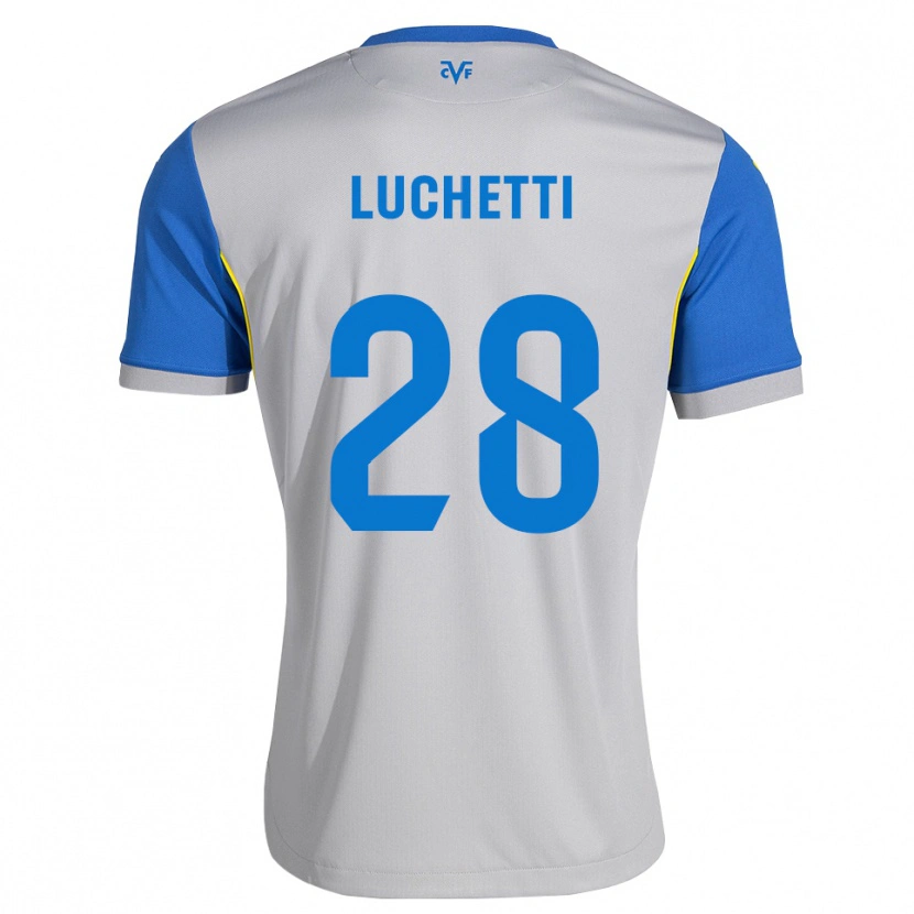 Danxen Kobiety Danilo Luchetti #28 Niebieski Szary Wyjazdowa Koszulka 2026/27 Koszulki Klubowe