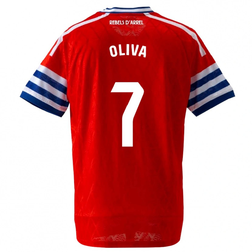 Danxen Kobiety Hugo Oliva #7 Królewski Niebieski Czerwony Wyjazdowa Koszulka 2026/27 Koszulki Klubowe