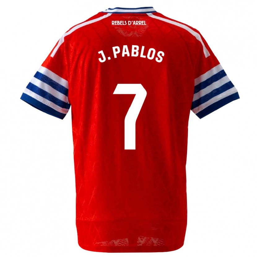 Danxen Kobiety Judith Pablos Garrido #7 Królewski Niebieski Czerwony Wyjazdowa Koszulka 2026/27 Koszulki Klubowe