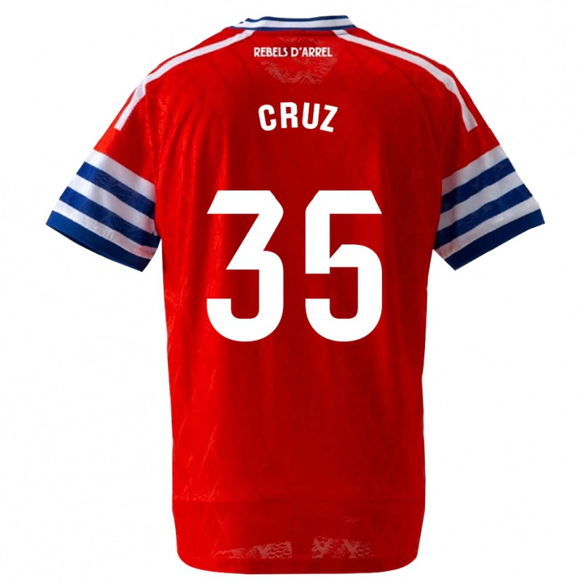 Danxen Kobiety Denis Cruz #35 Królewski Niebieski Czerwony Wyjazdowa Koszulka 2026/27 Koszulki Klubowe