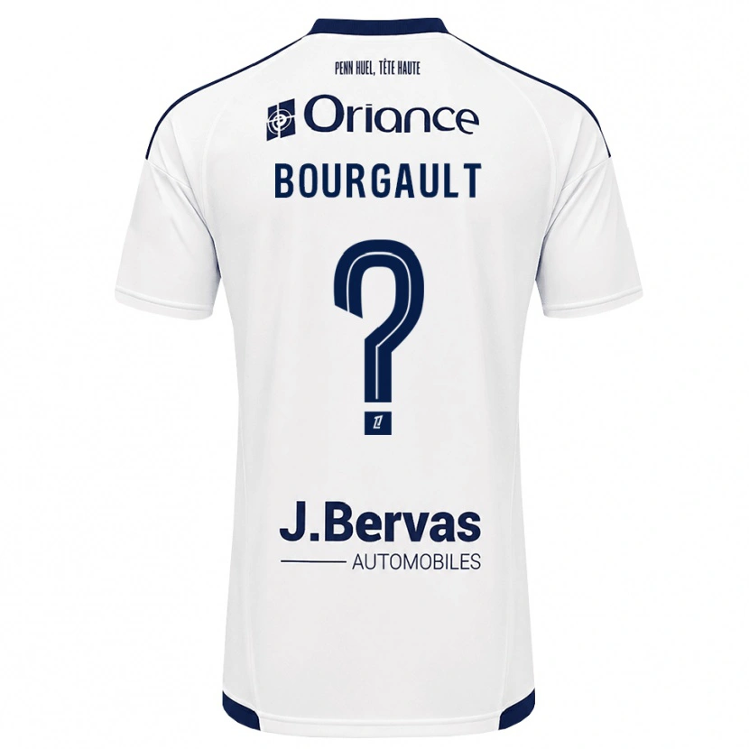 Danxen Kobiety Justin Bourgault #0 Granatowy Biały Wyjazdowa Koszulka 2026/27 Koszulki Klubowe