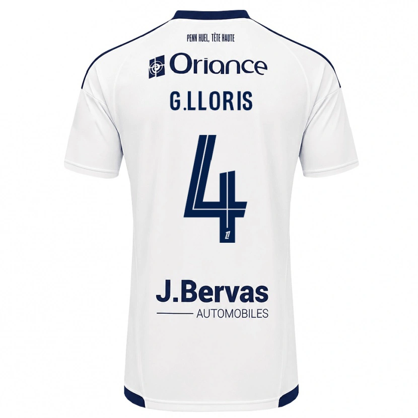 Danxen Kobiety Gautier Lloris #4 Granatowy Biały Wyjazdowa Koszulka 2026/27 Koszulki Klubowe