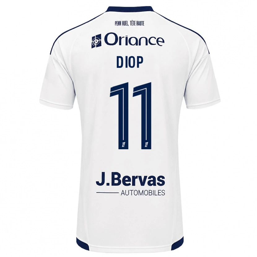 Danxen Kobiety Samba Diop #11 Granatowy Biały Wyjazdowa Koszulka 2026/27 Koszulki Klubowe