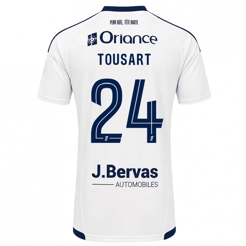 Danxen Kobiety Lucas Tousart #24 Granatowy Biały Wyjazdowa Koszulka 2026/27 Koszulki Klubowe