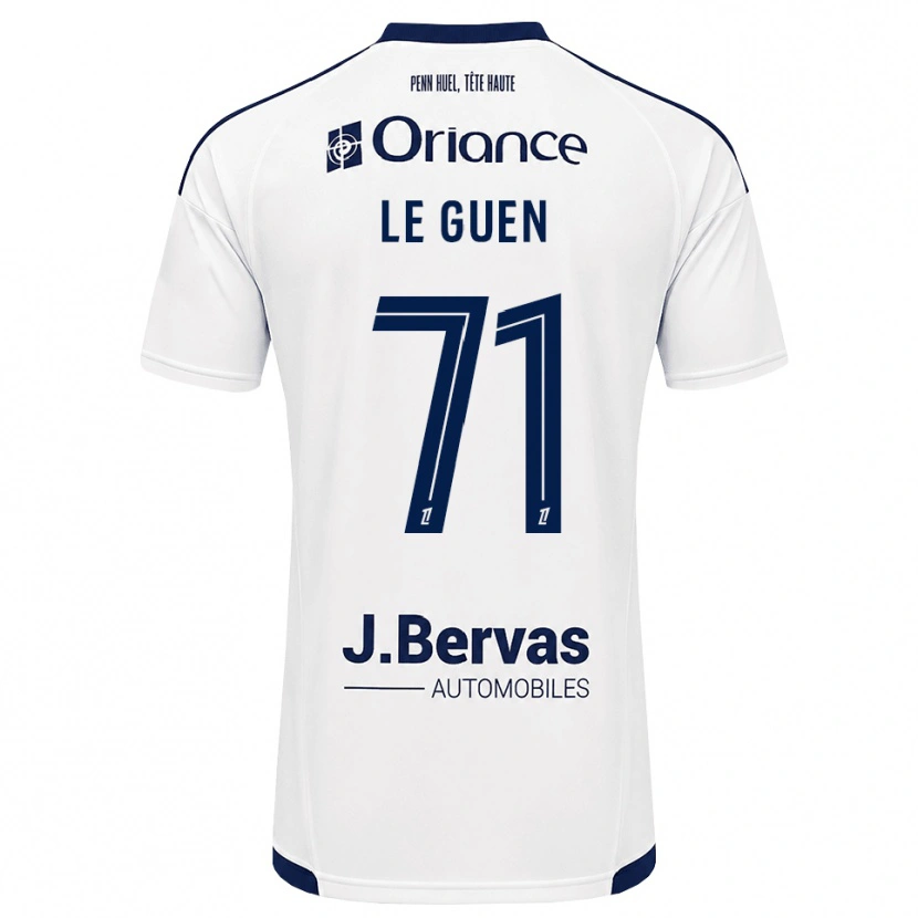 Danxen Kobiety Raphaël Le Guen #71 Granatowy Biały Wyjazdowa Koszulka 2026/27 Koszulki Klubowe