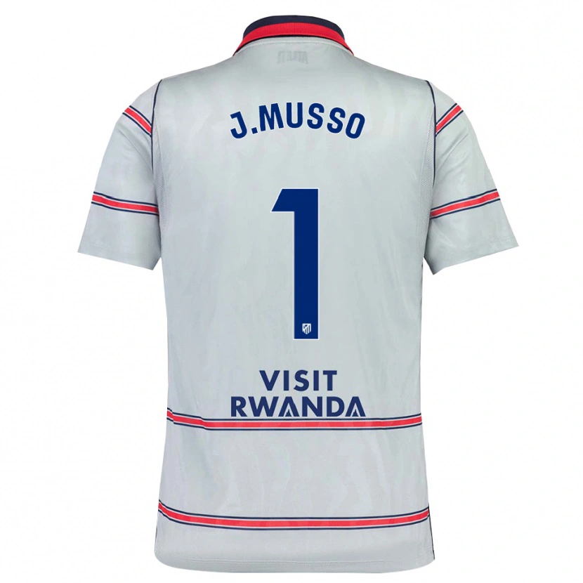 Danxen Kobiety Juan Musso #1 Szary Czerwony Królewski Niebieski Trzeci Komplet Koszulka 2026/27 Koszulki Klubowe