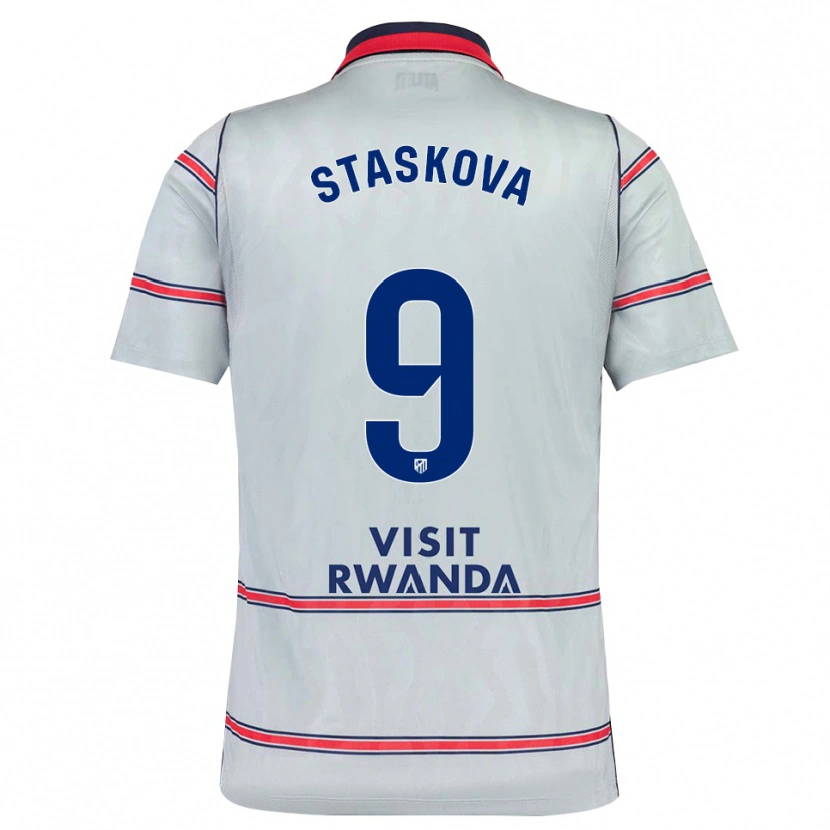 Danxen Kobiety Andrea Staskova #9 Szary Czerwony Królewski Niebieski Trzeci Komplet Koszulka 2026/27 Koszulki Klubowe