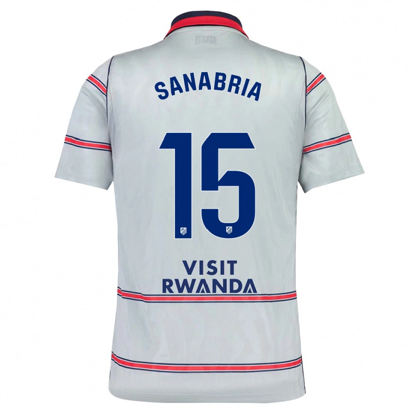 Danxen Kobiety Juan Sanabria #15 Szary Czerwony Królewski Niebieski Trzeci Komplet Koszulka 2026/27 Koszulki Klubowe