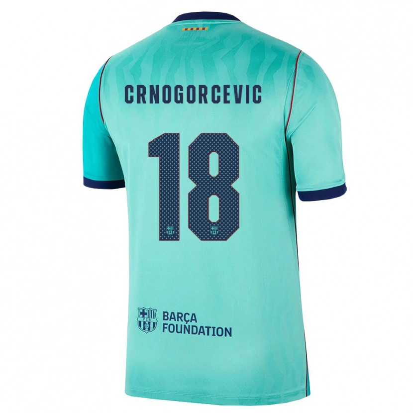 Danxen Kobiety Ana-Maria Crnogorcevic #18 Aqua Ciemny Turkus Królewski Niebieski Trzeci Komplet Koszulka 2026/27 Koszulki Klubowe