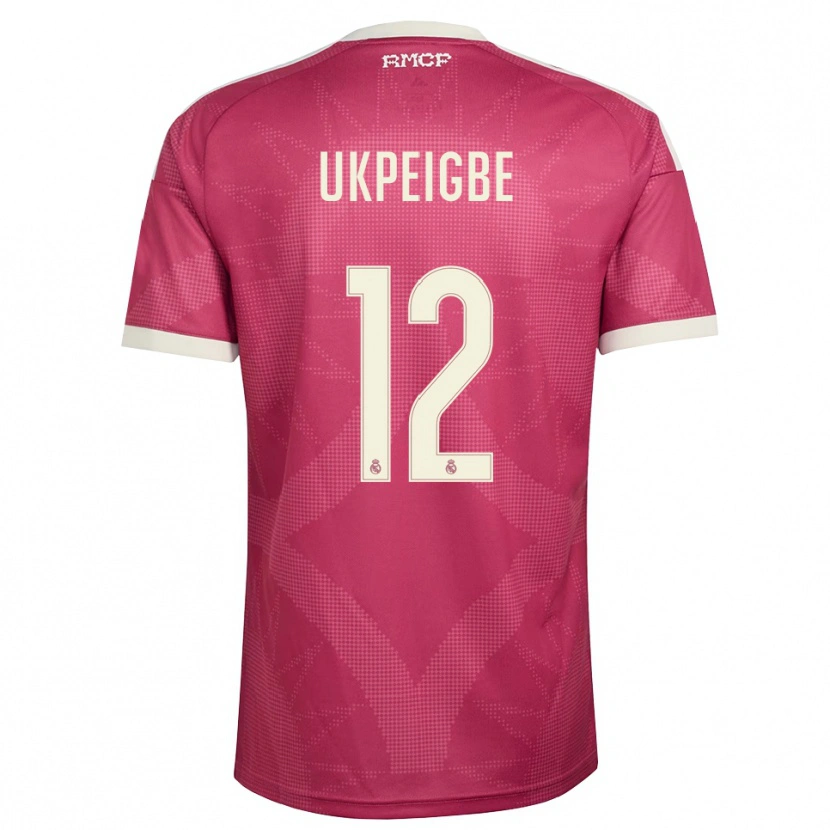 Danxen Kobiety Melvin Ukpeigbe #12 Blado Fioletowy Czerwony Biały Trzeci Komplet Koszulka 2026/27 Koszulki Klubowe