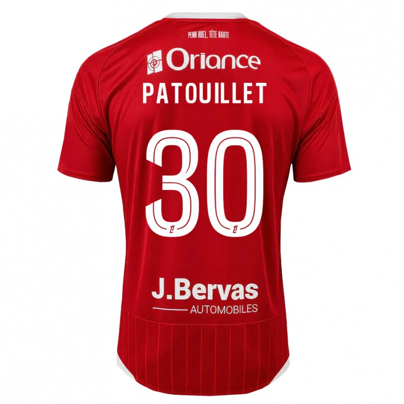 Danxen Kobiety Mathieu Patouillet #30 Biały Czerwony Domowa Koszulka 2026/27 Koszulki Klubowe