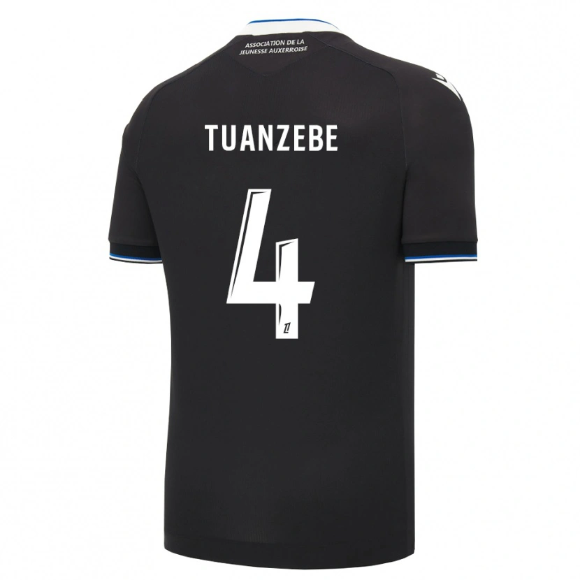 Danxen Dzieci Axel Tuanzebe #4 Czarny Niebieski Biały Wyjazdowa Koszulka 2026/27 Koszulki Klubowe