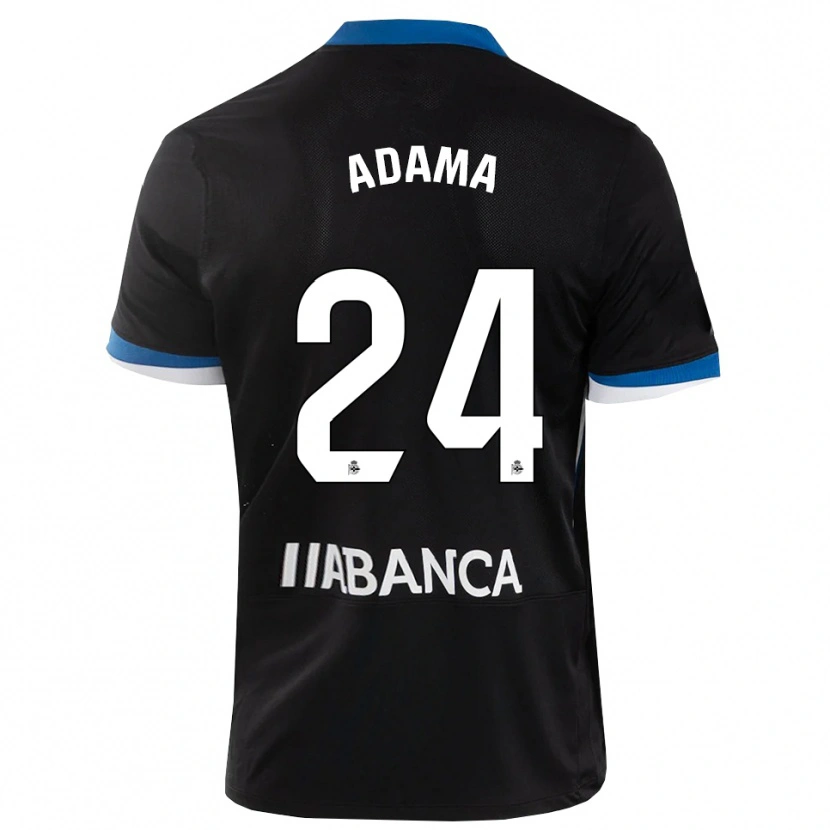 Danxen Dzieci Adama Traoré #24 Czarny Niebieski Biały Wyjazdowa Koszulka 2026/27 Koszulki Klubowe