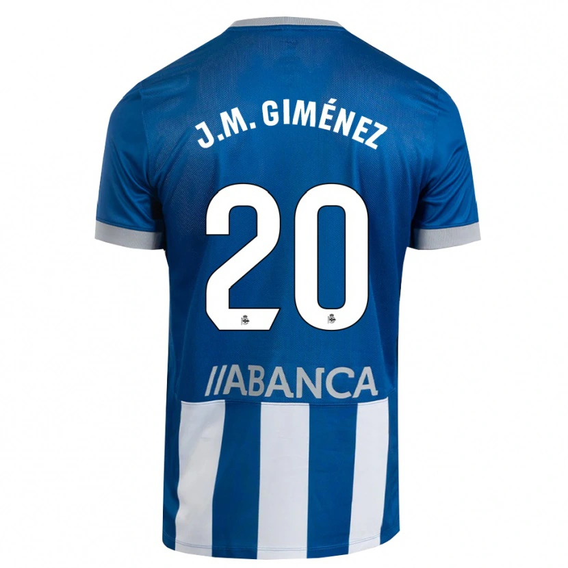 Danxen Dzieci José María Giménez #20 Niebieski Szary Biały Domowa Koszulka 2026/27 Koszulki Klubowe