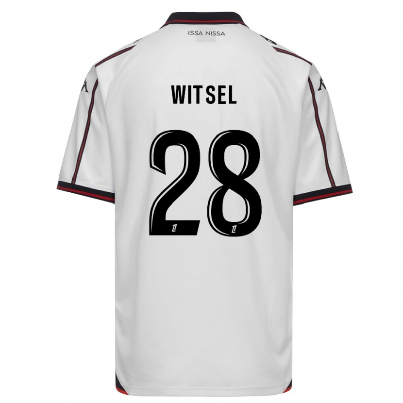 Danxen Dzieci Axel Witsel #28 Czarny Biały Wyjazdowa Koszulka 2026/27 Koszulki Klubowe