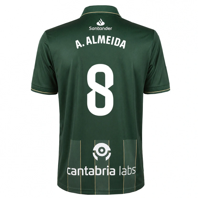 Danxen Dzieci André Almeida #8 Ciemnoszary Szary Biały Wyjazdowa Koszulka 2026/27 Koszulki Klubowe