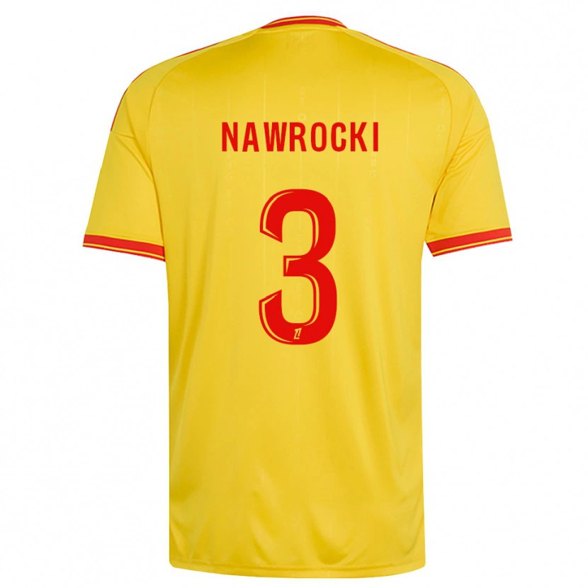 Danxen Dzieci Maik Nawrocki #3 Złoty Pomarańczowy Czerwony Domowa Koszulka 2026/27 Koszulki Klubowe