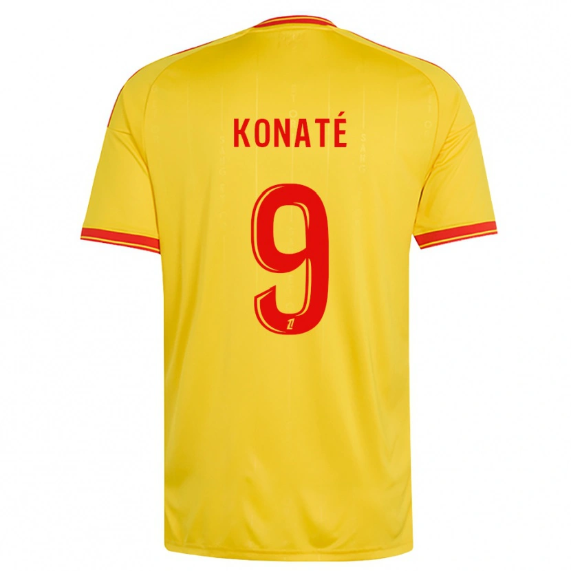 Danxen Dzieci Seybou Konaté #9 Złoty Pomarańczowy Czerwony Domowa Koszulka 2026/27 Koszulki Klubowe
