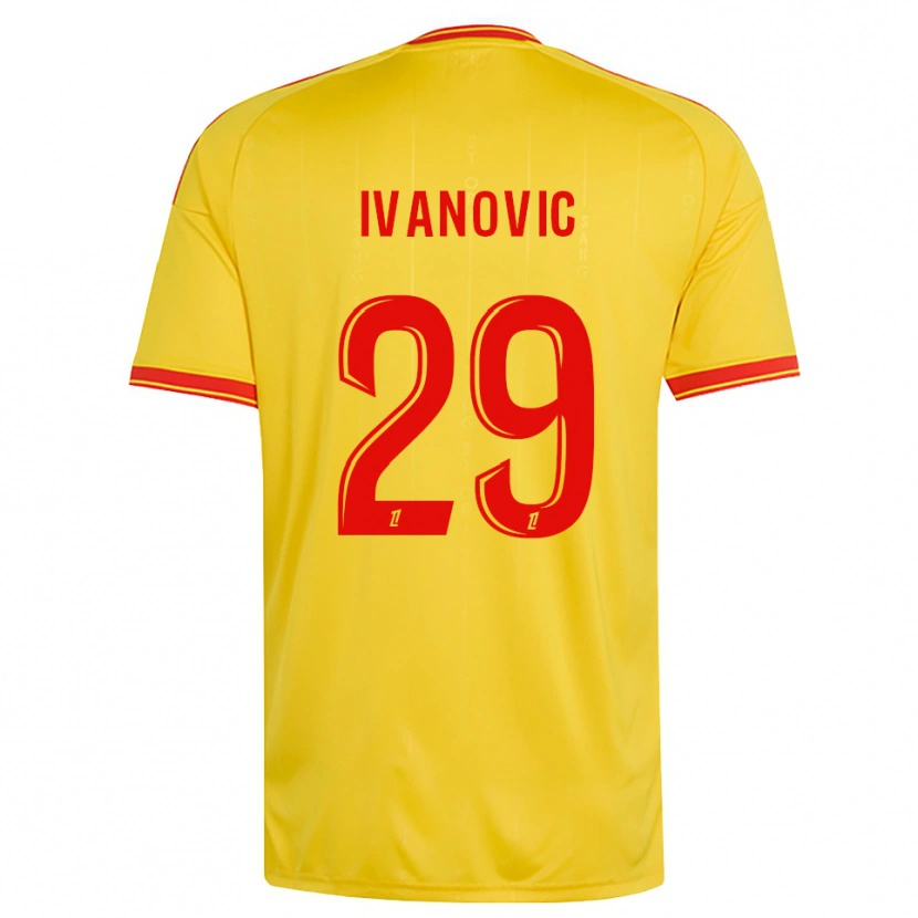 Danxen Dzieci Franjo Ivanović #29 Złoty Pomarańczowy Czerwony Domowa Koszulka 2026/27 Koszulki Klubowe