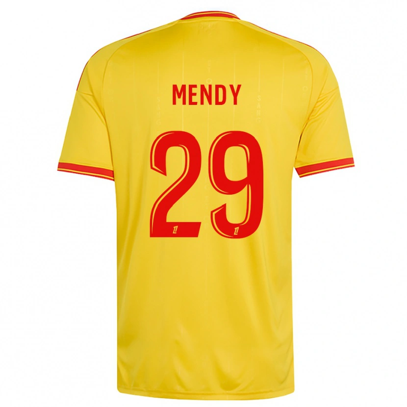 Danxen Dzieci Noëlie Mendy #29 Złoty Pomarańczowy Czerwony Domowa Koszulka 2026/27 Koszulki Klubowe