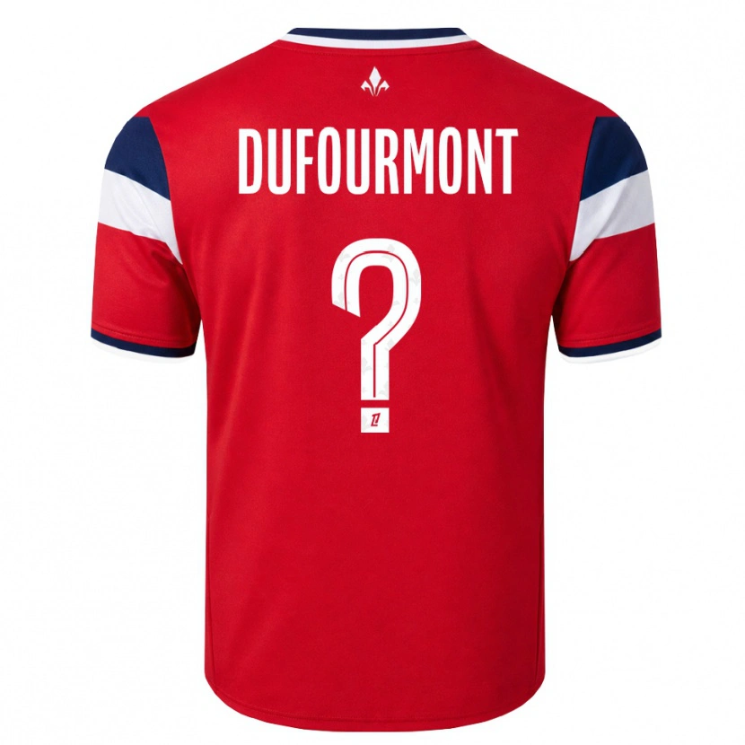 Danxen Dzieci Eléa Dufourmont #0 Czerwony Biały Królewski Niebieski Domowa Koszulka 2026/27 Koszulki Klubowe