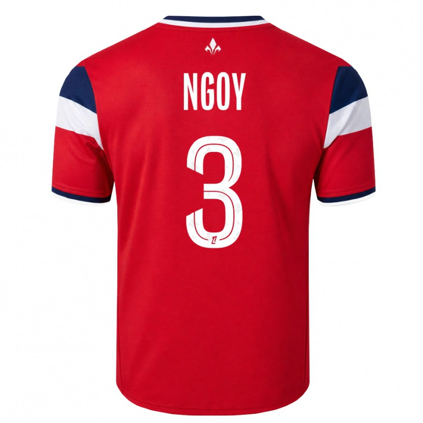 Danxen Dzieci Nathan Ngoy #3 Czerwony Biały Królewski Niebieski Domowa Koszulka 2026/27 Koszulki Klubowe