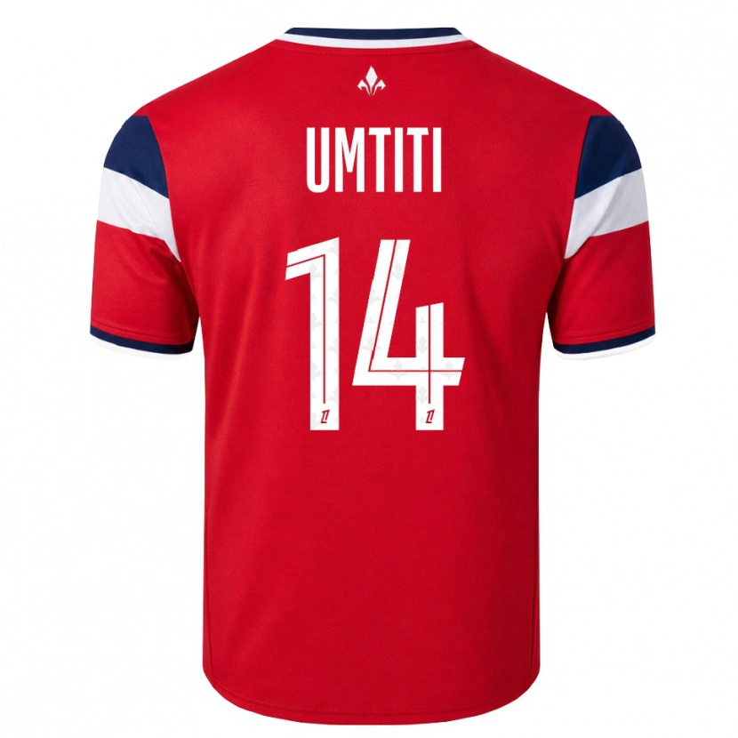 Danxen Dzieci Samuel Umtiti #14 Czerwony Biały Królewski Niebieski Domowa Koszulka 2026/27 Koszulki Klubowe