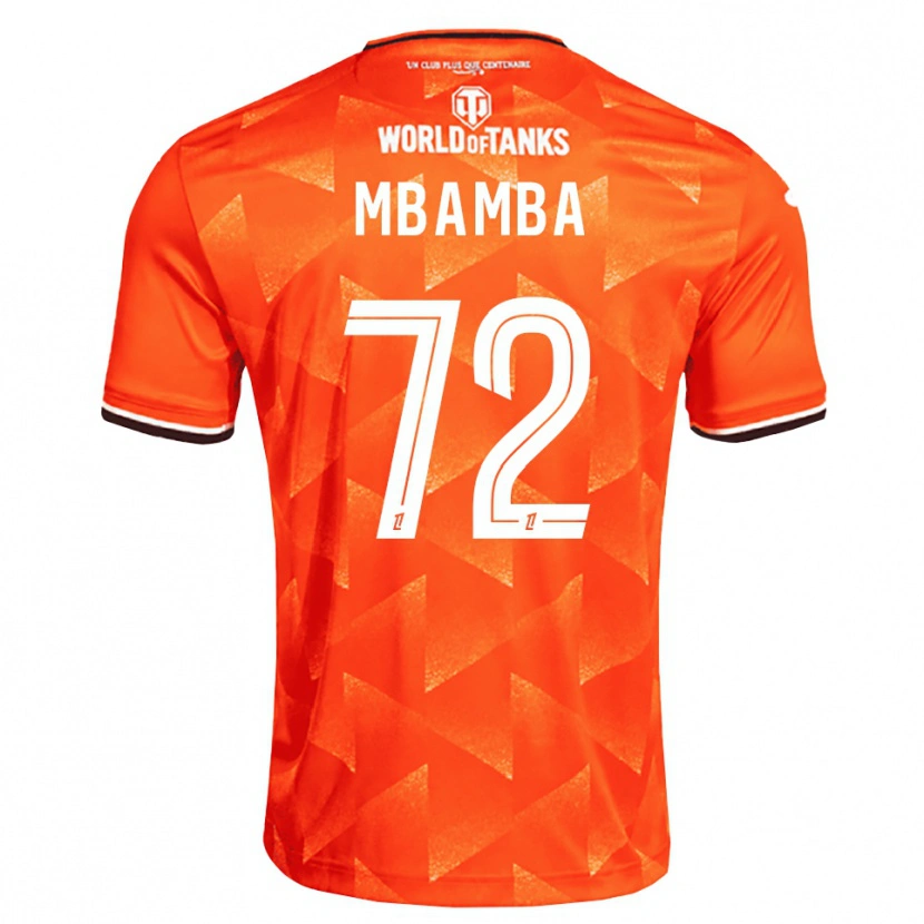 Danxen Dzieci Noah Mbamba #72 Pomarańczowy Biały Czarny Domowa Koszulka 2026/27 Koszulki Klubowe