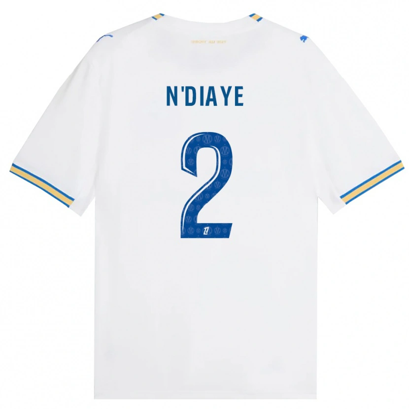 Danxen Dzieci Osmane N'diaye #2 Niebieski Biały Domowa Koszulka 2026/27 Koszulki Klubowe