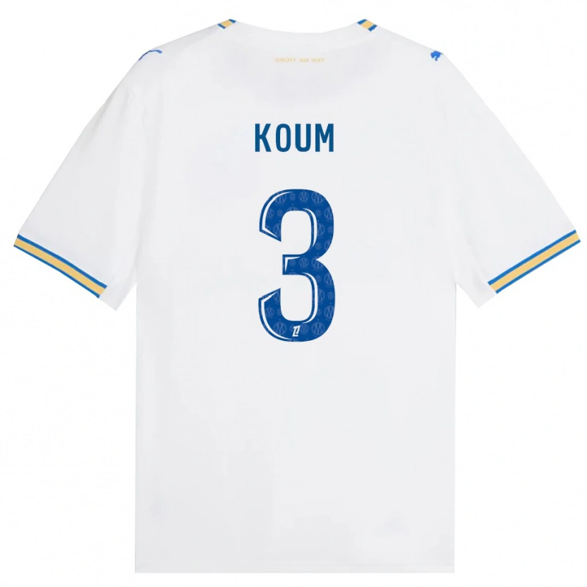 Danxen Dzieci Alexi Koum #3 Niebieski Biały Domowa Koszulka 2026/27 Koszulki Klubowe