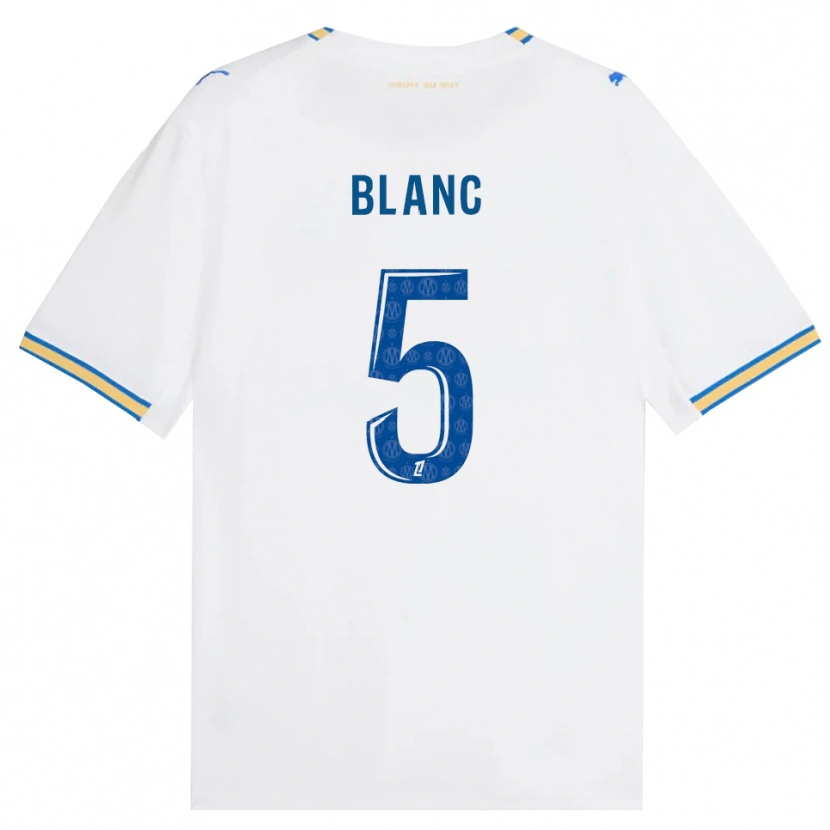 Danxen Dzieci Amandine Blanc #5 Niebieski Biały Domowa Koszulka 2026/27 Koszulki Klubowe