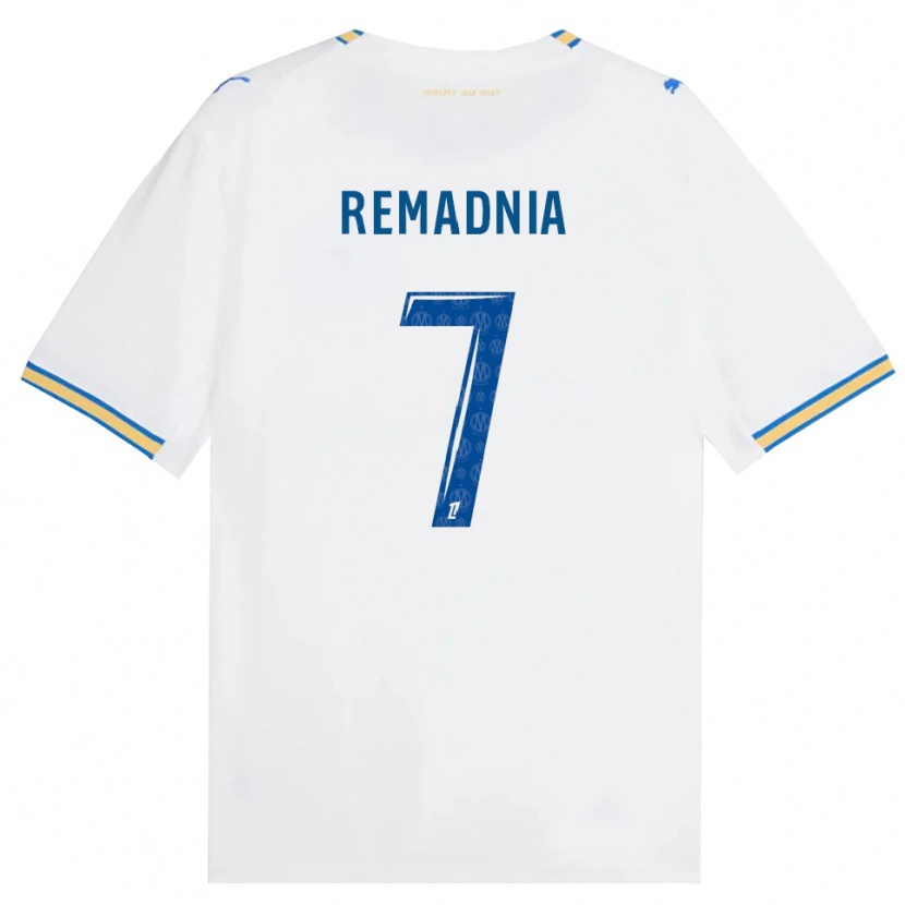 Danxen Dzieci Saïd Remadnia #7 Niebieski Biały Domowa Koszulka 2026/27 Koszulki Klubowe