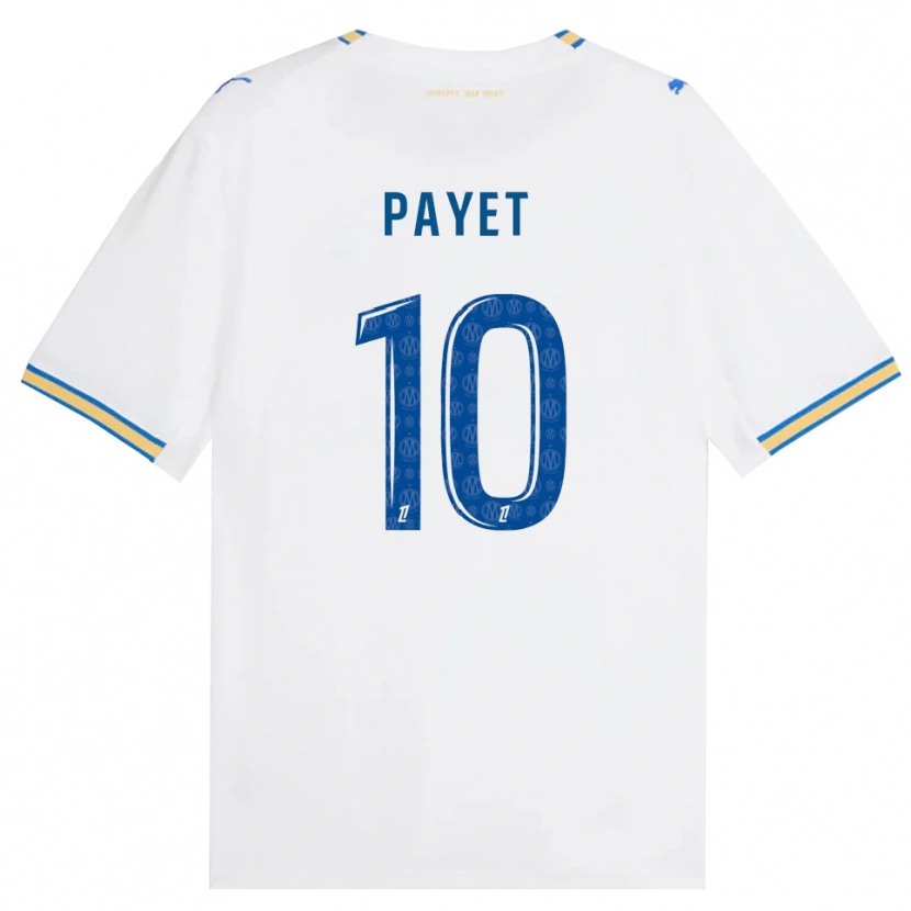 Danxen Dzieci Dimitri Payet #10 Niebieski Biały Domowa Koszulka 2026/27 Koszulki Klubowe