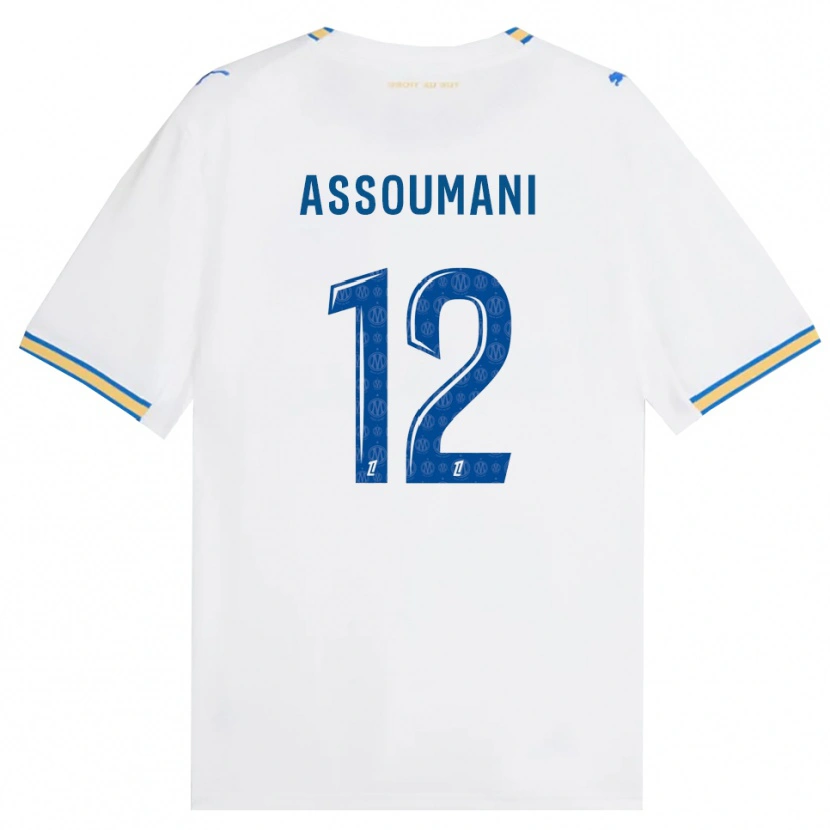Danxen Dzieci Saïfi Assoumani #12 Niebieski Biały Domowa Koszulka 2026/27 Koszulki Klubowe