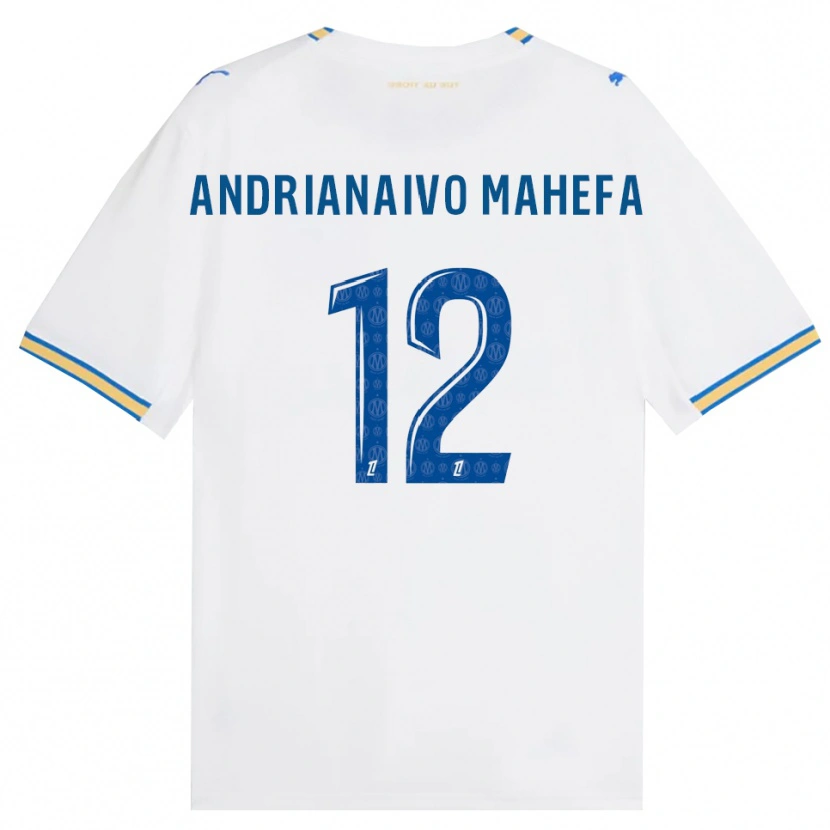 Danxen Dzieci Mathis Andrianaivo Mahefa #12 Niebieski Biały Domowa Koszulka 2026/27 Koszulki Klubowe