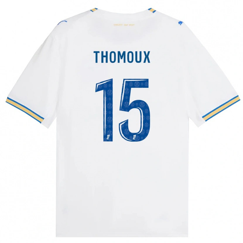 Danxen Dzieci Esteban Thomoux #15 Niebieski Biały Domowa Koszulka 2026/27 Koszulki Klubowe