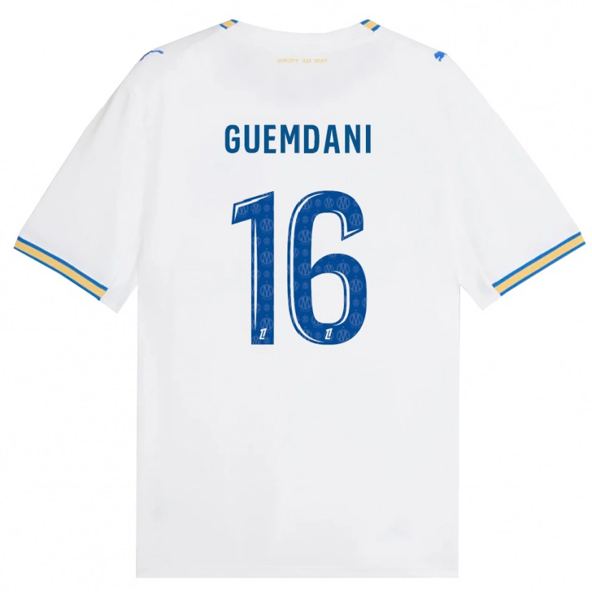 Danxen Dzieci Ivan Guemdani #16 Niebieski Biały Domowa Koszulka 2026/27 Koszulki Klubowe