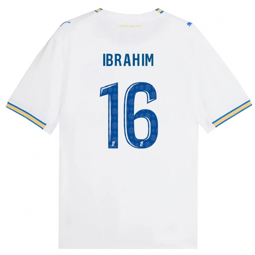 Danxen Dzieci Ayman Ibrahim #16 Niebieski Biały Domowa Koszulka 2026/27 Koszulki Klubowe