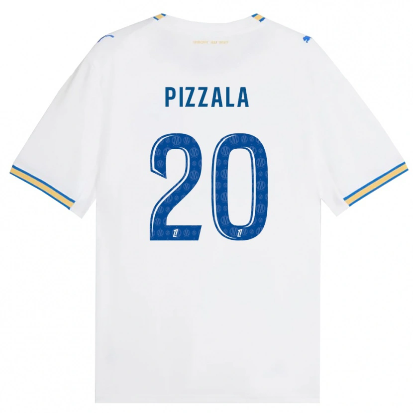 Danxen Dzieci Caroline Pizzala #20 Niebieski Biały Domowa Koszulka 2026/27 Koszulki Klubowe