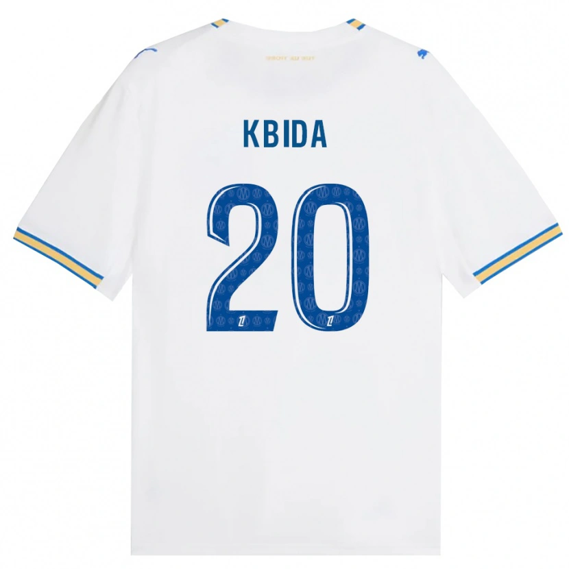 Danxen Dzieci Inès Kbida #20 Niebieski Biały Domowa Koszulka 2026/27 Koszulki Klubowe
