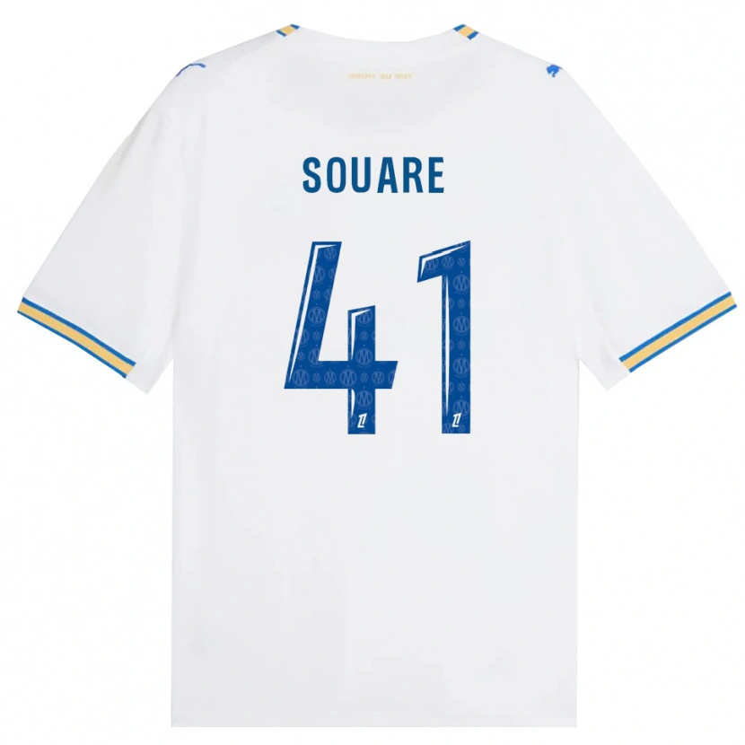 Danxen Dzieci Cheick Souare #41 Niebieski Biały Domowa Koszulka 2026/27 Koszulki Klubowe
