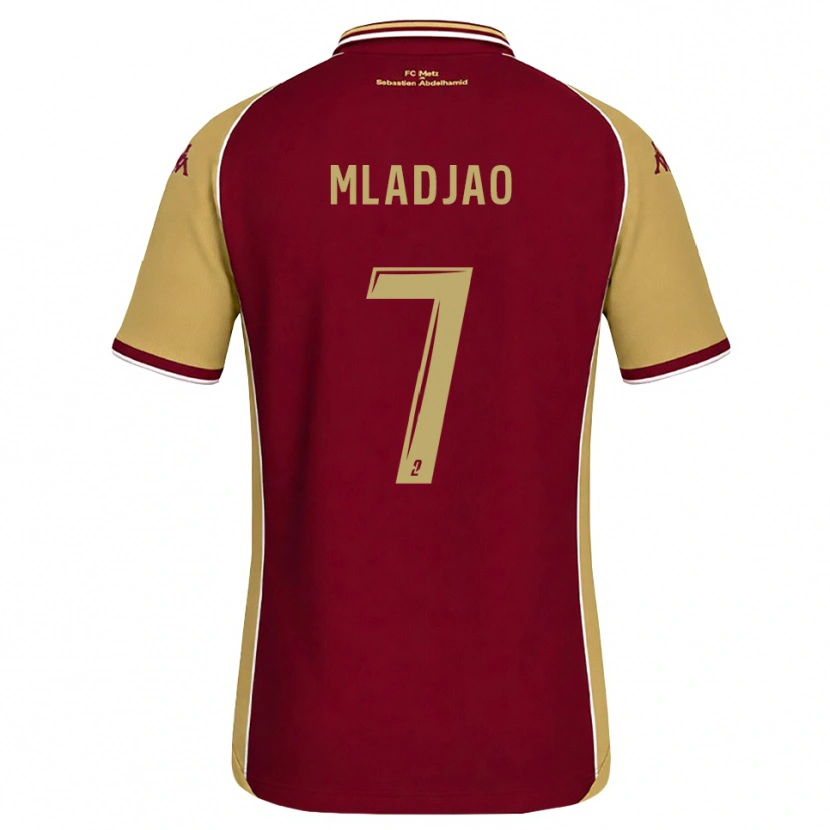 Danxen Dzieci Yaniss Mladjao #7 Złoty Ciemnoczerwony Domowa Koszulka 2026/27 Koszulki Klubowe