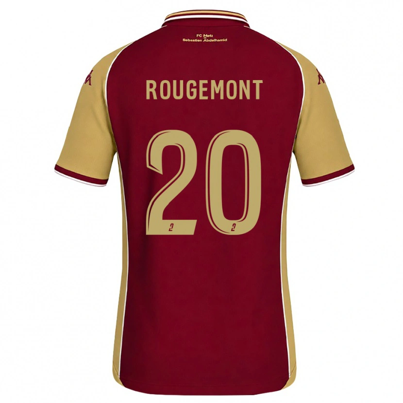 Danxen Dzieci Justine Rougemont #20 Złoty Ciemnoczerwony Domowa Koszulka 2026/27 Koszulki Klubowe