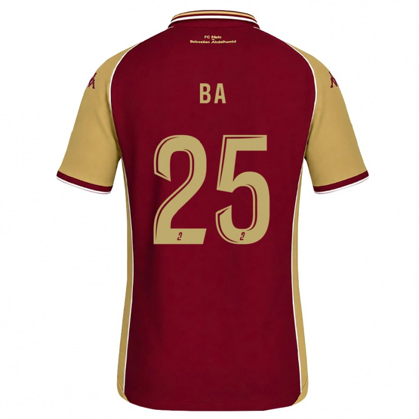 Danxen Dzieci Abdoulaye Ba #25 Złoty Ciemnoczerwony Domowa Koszulka 2026/27 Koszulki Klubowe