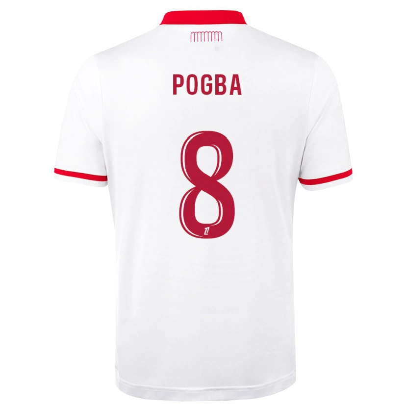 Danxen Dzieci Paul Pogba #8 Czerwony Biały Domowa Koszulka 2026/27 Koszulki Klubowe