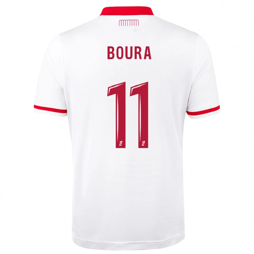 Danxen Dzieci Amal Boura #11 Czerwony Biały Domowa Koszulka 2026/27 Koszulki Klubowe