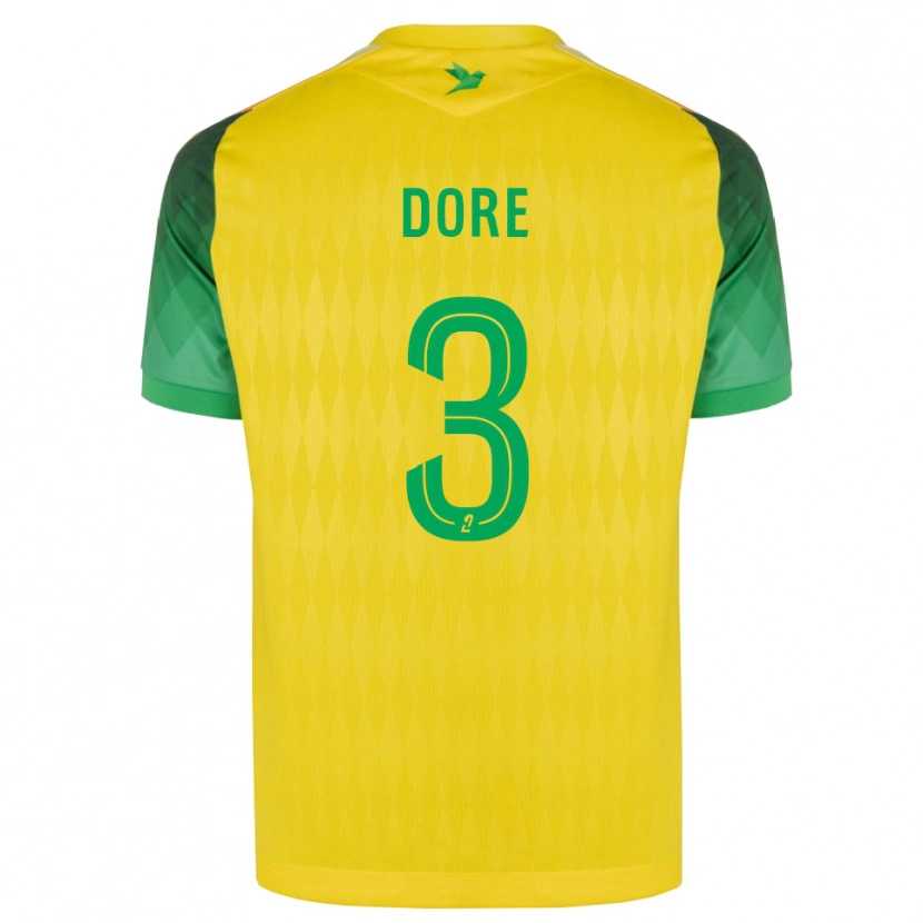 Danxen Dzieci Louis Dore #3 Żółty Zielony Czerwony Domowa Koszulka 2026/27 Koszulki Klubowe